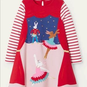 NWT Mini Boden Big Appliqué Jersey Dress